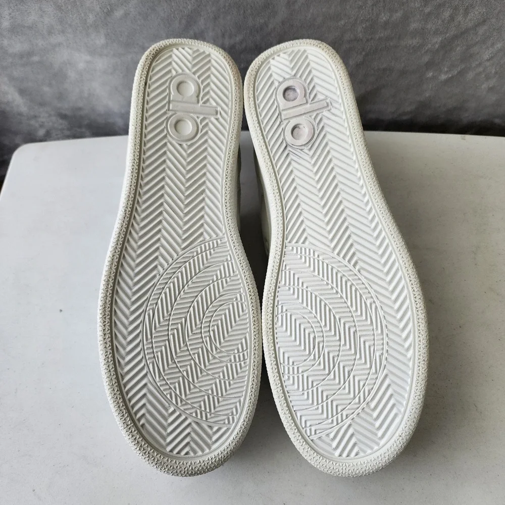 Alo Yoga Recovery Mode Sneakers Mens Size 16 White Vegan Leather Low Top A0685U